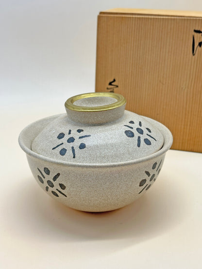 TB39 - Ceramic Lidded Bowl by Yasuda Masahiro 安田全宏