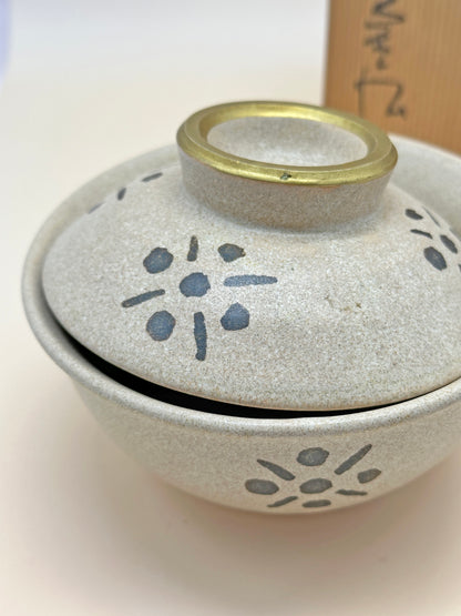 TB39 - Ceramic Lidded Bowl by Yasuda Masahiro 安田全宏