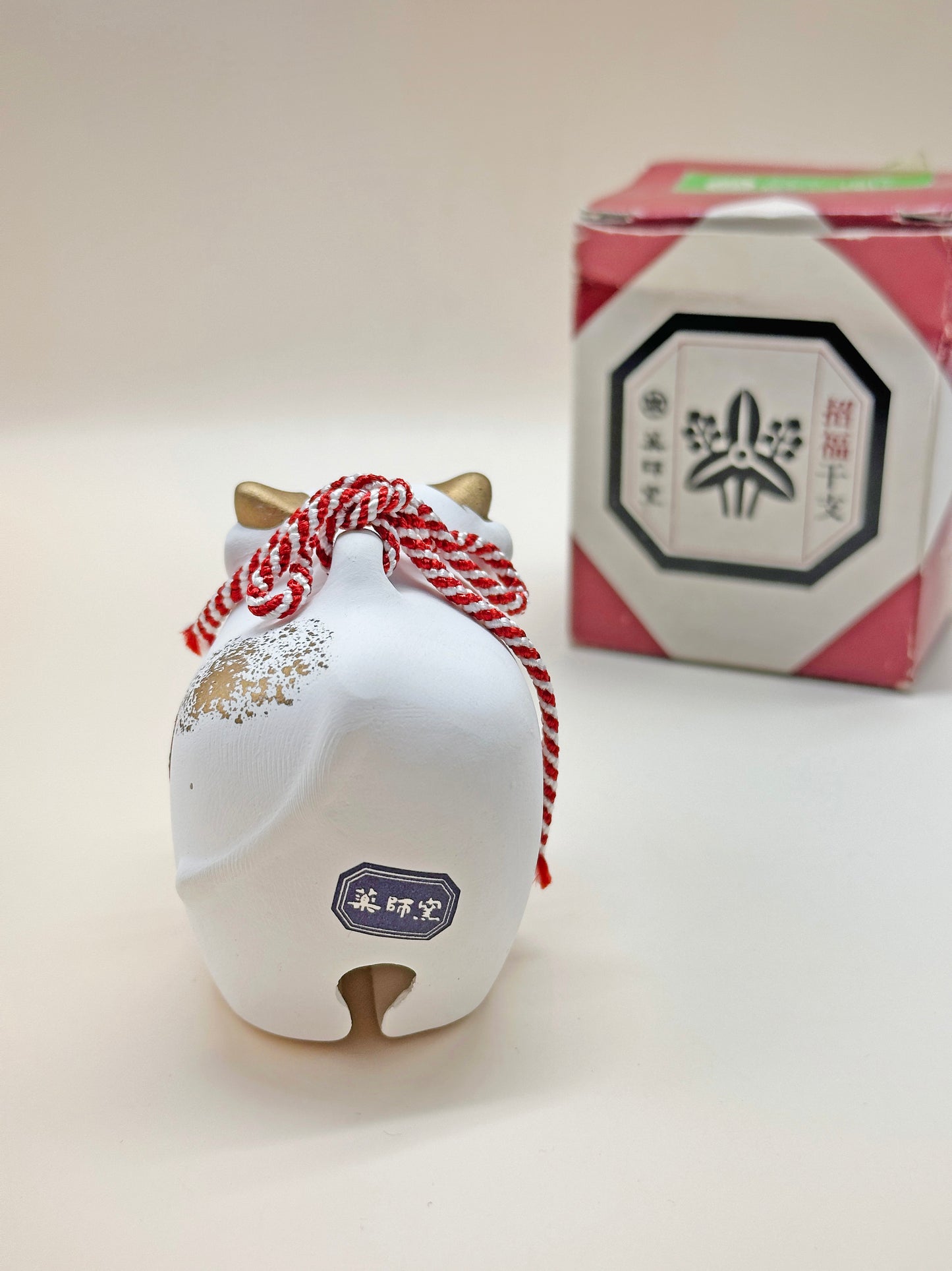 CB083 - Zodiac Ox Dorei Clay Bell Yakushigama 薬師窯
