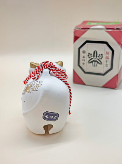 CB083 - Zodiac Ox Dorei Clay Bell Yakushigama 薬師窯