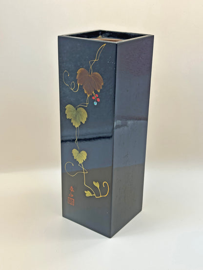 TB56 - Wajima-nuri Flower Vase with Copper Liner 輪島塗