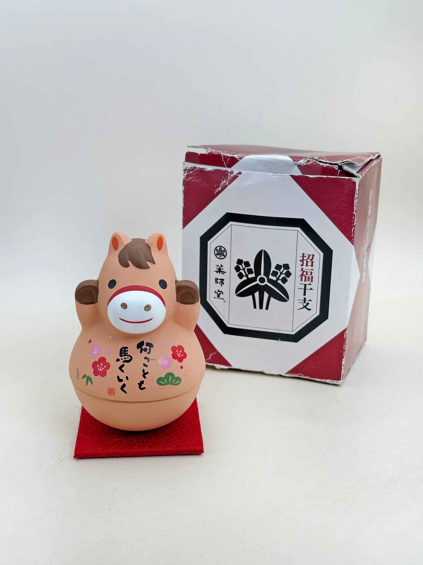 FT477 - Horse zodiac tumbler figurine by Yakushigama 薬師窯