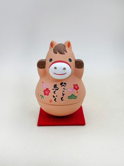 FT477 - Horse zodiac tumbler figurine by Yakushigama 薬師窯