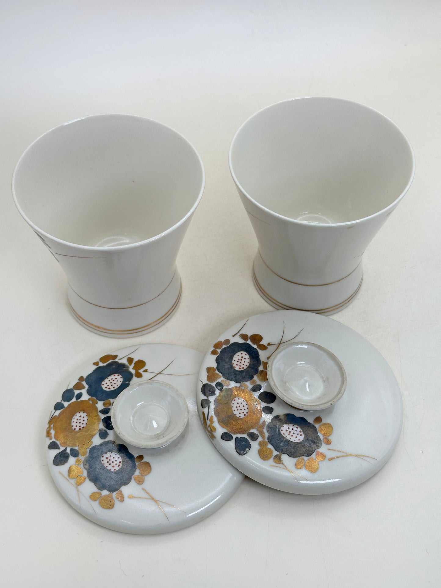 TB301 -  Kutani-yaki lidded bowl set 九谷焼
