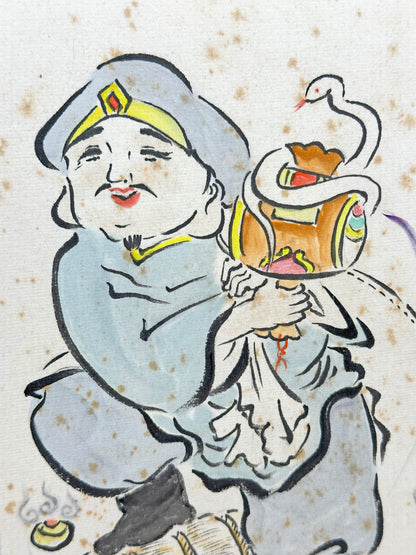 SHP162 - Japanese Shikishi Artwork – Daikokuten 大黒天