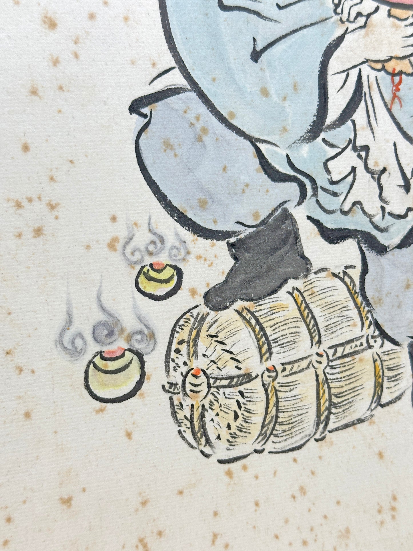 SHP162 - Japanese Shikishi Artwork – Daikokuten 大黒天