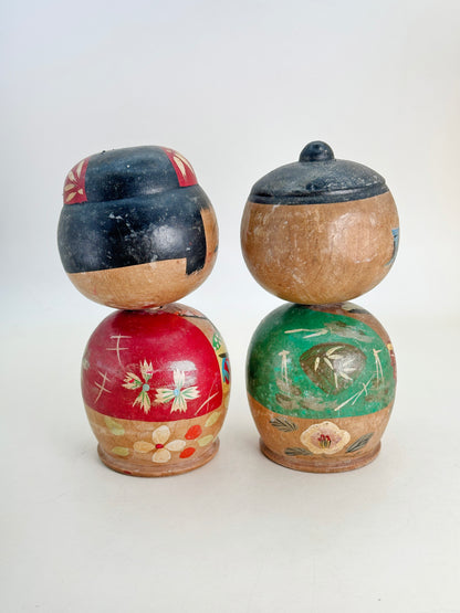 K10188 - Vintage Donko Kokeshi set どんこ