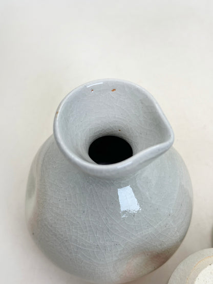 TB306 - Yamato Hagi-yaki sake set 萩焼