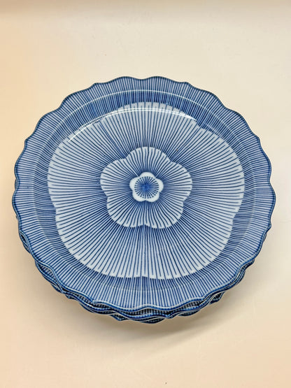 TB43 - Plum plates with wooden box 金子陶苑