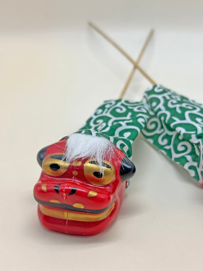 FT224 - Shishi Lion Head Decoration on a Stick 獅子頭