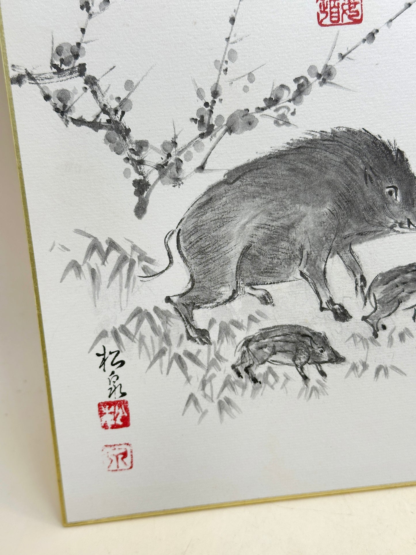SHP318 - Vintage Shikishi Print by Tanaka Shosen 田中松泉