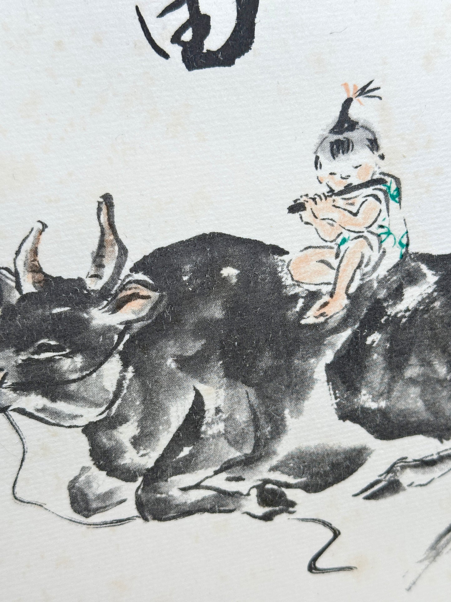 SHP319 - Japan Shikishi Print of a Tamed Ox 馴牛圖