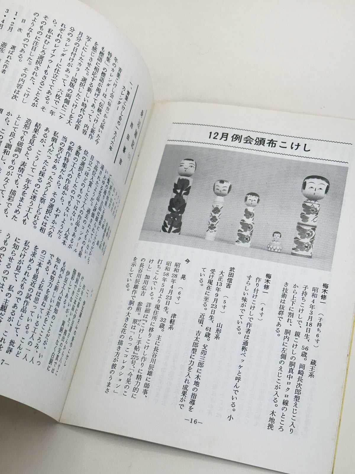 KT47 - Kokeshi Techō No. 299 — February 1986