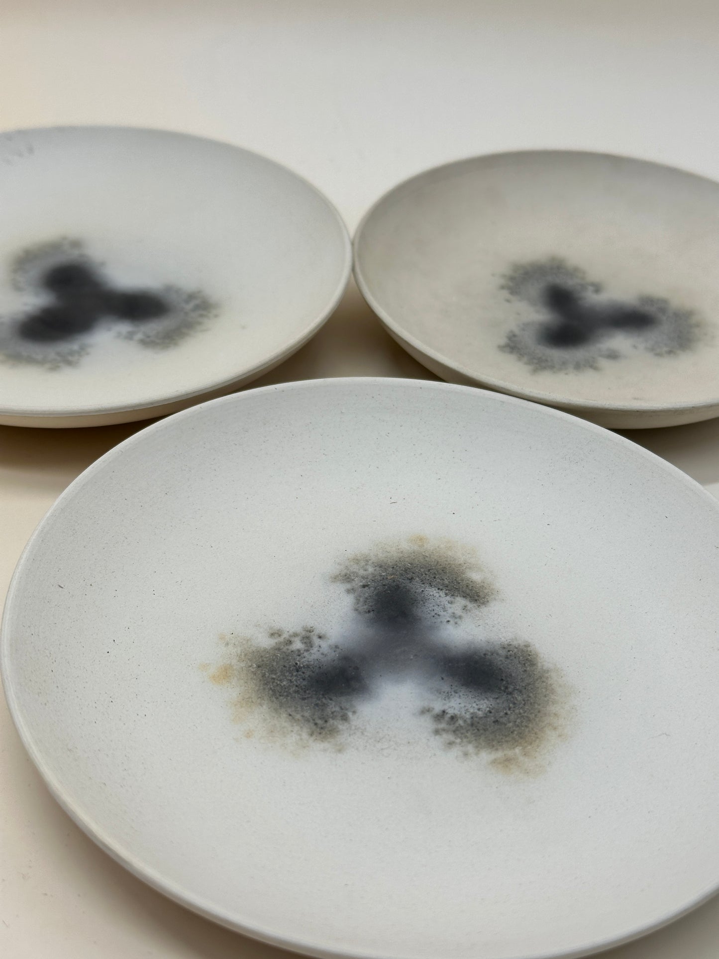 TB54 - Wabi-Sabi Ceramic Plate Set with Wooden Box