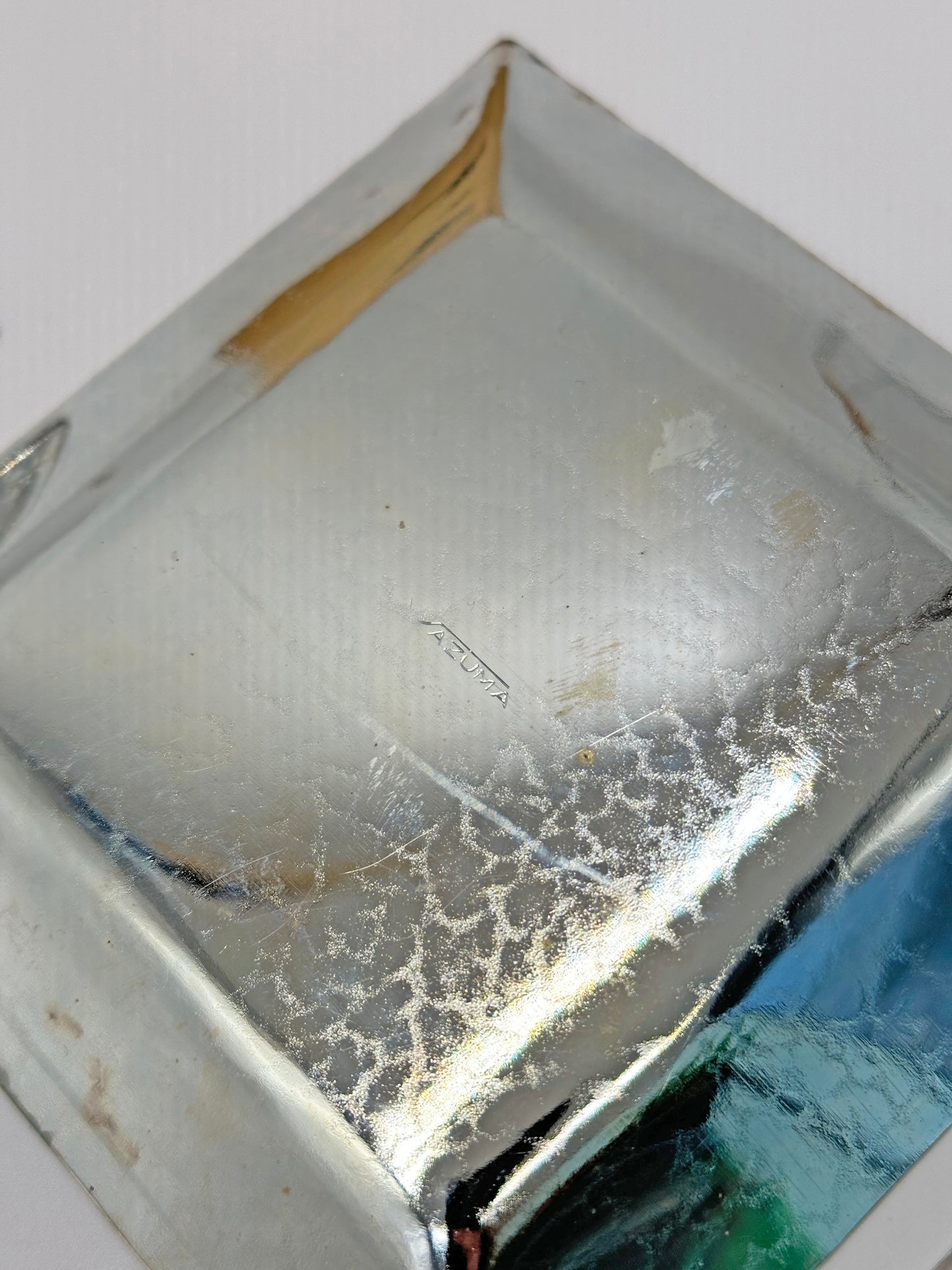 TB46 - AZUMA Silver-Finished Individual Plates set 銀仕上 銘々皿