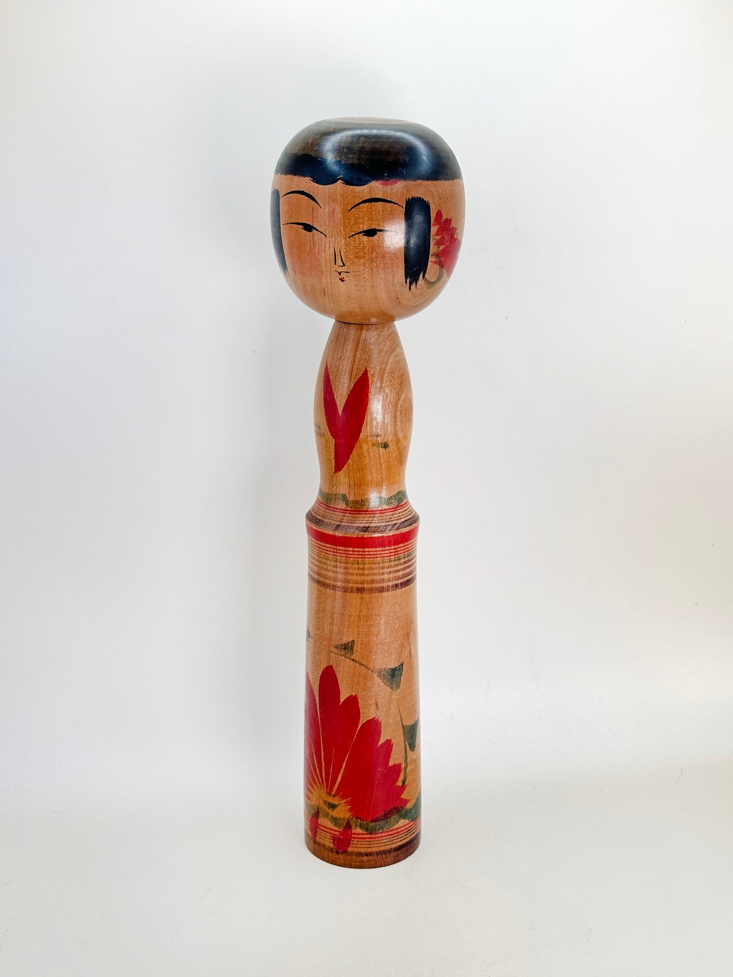 K30031 - Traditional Yajiro Kokeshi by Yukiko Inoue 井上ゆき子