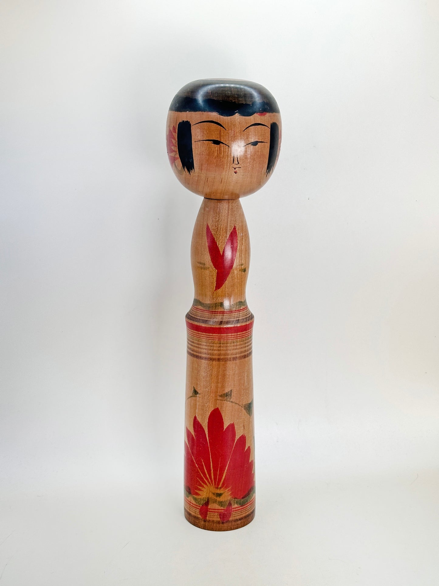 K30031 - Traditional Yajiro Kokeshi by Yukiko Inoue 井上ゆき子