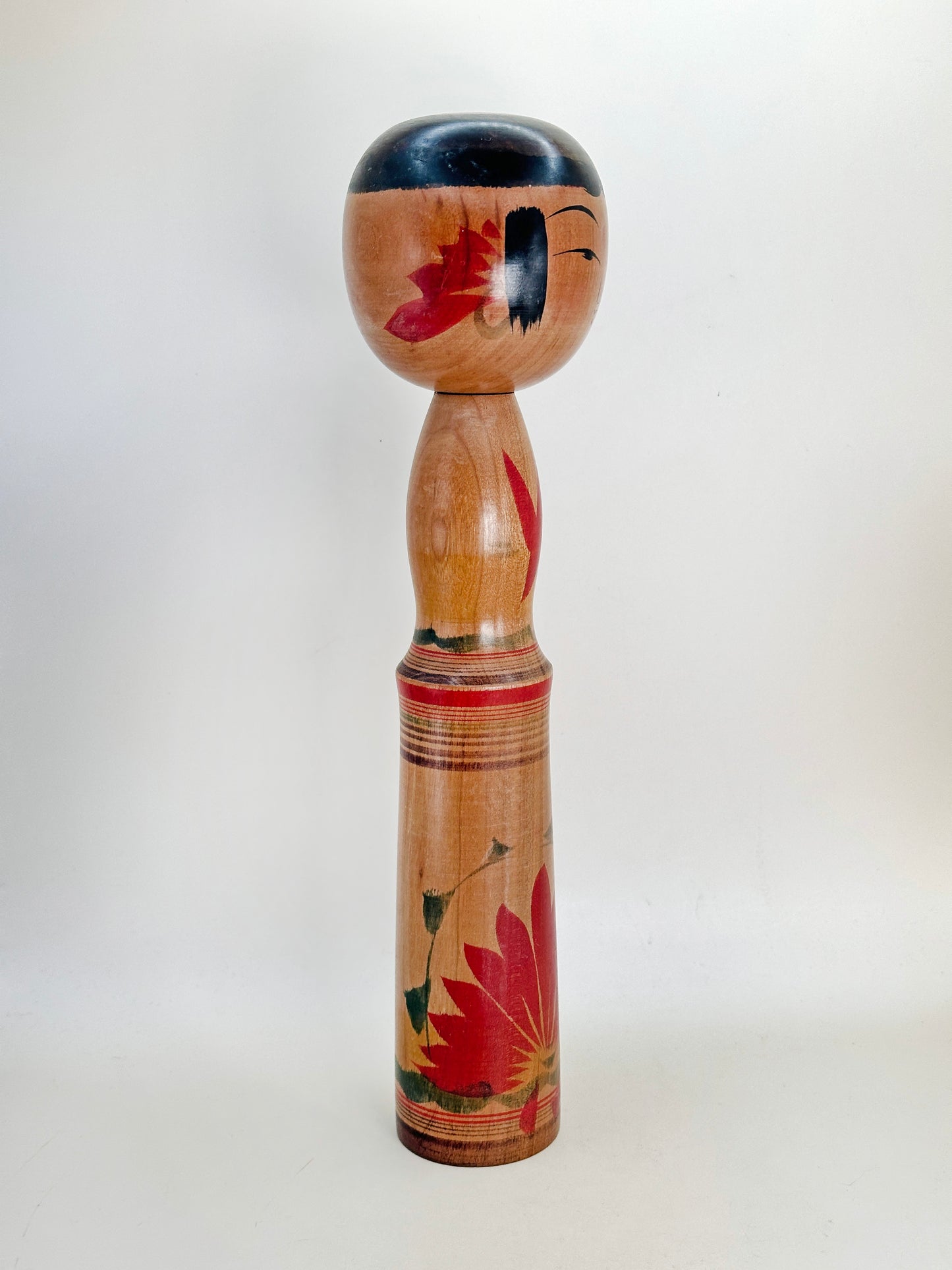 K30031 - Traditional Yajiro Kokeshi by Yukiko Inoue 井上ゆき子