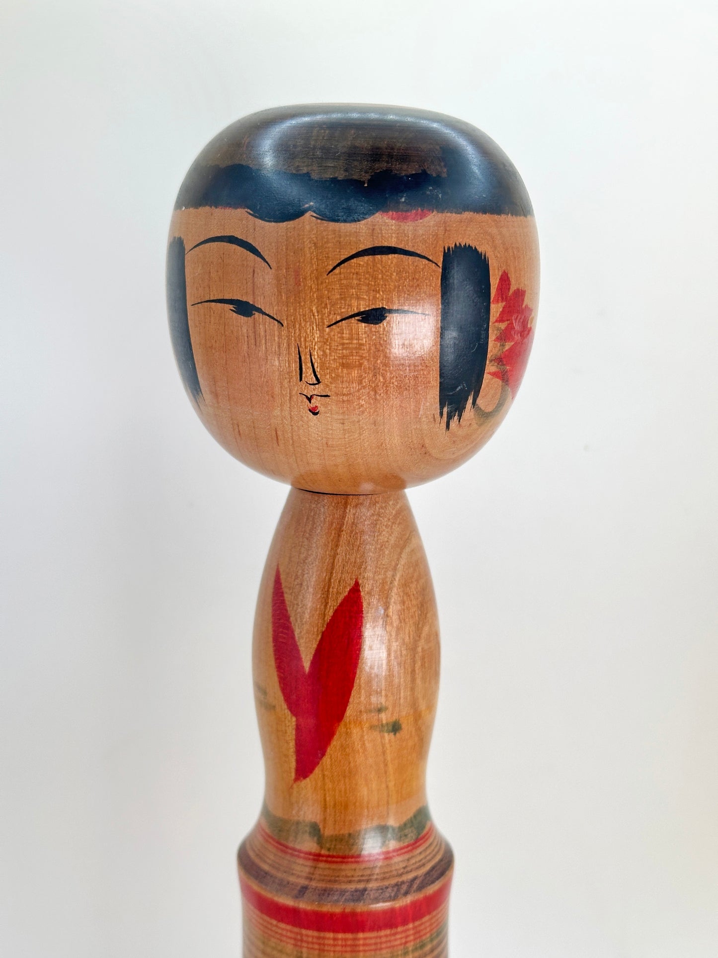 K30031 - Traditional Yajiro Kokeshi by Yukiko Inoue 井上ゆき子