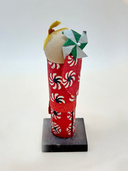 K10146 - Omiyage Washi Paper Kokeshi Doll 神童