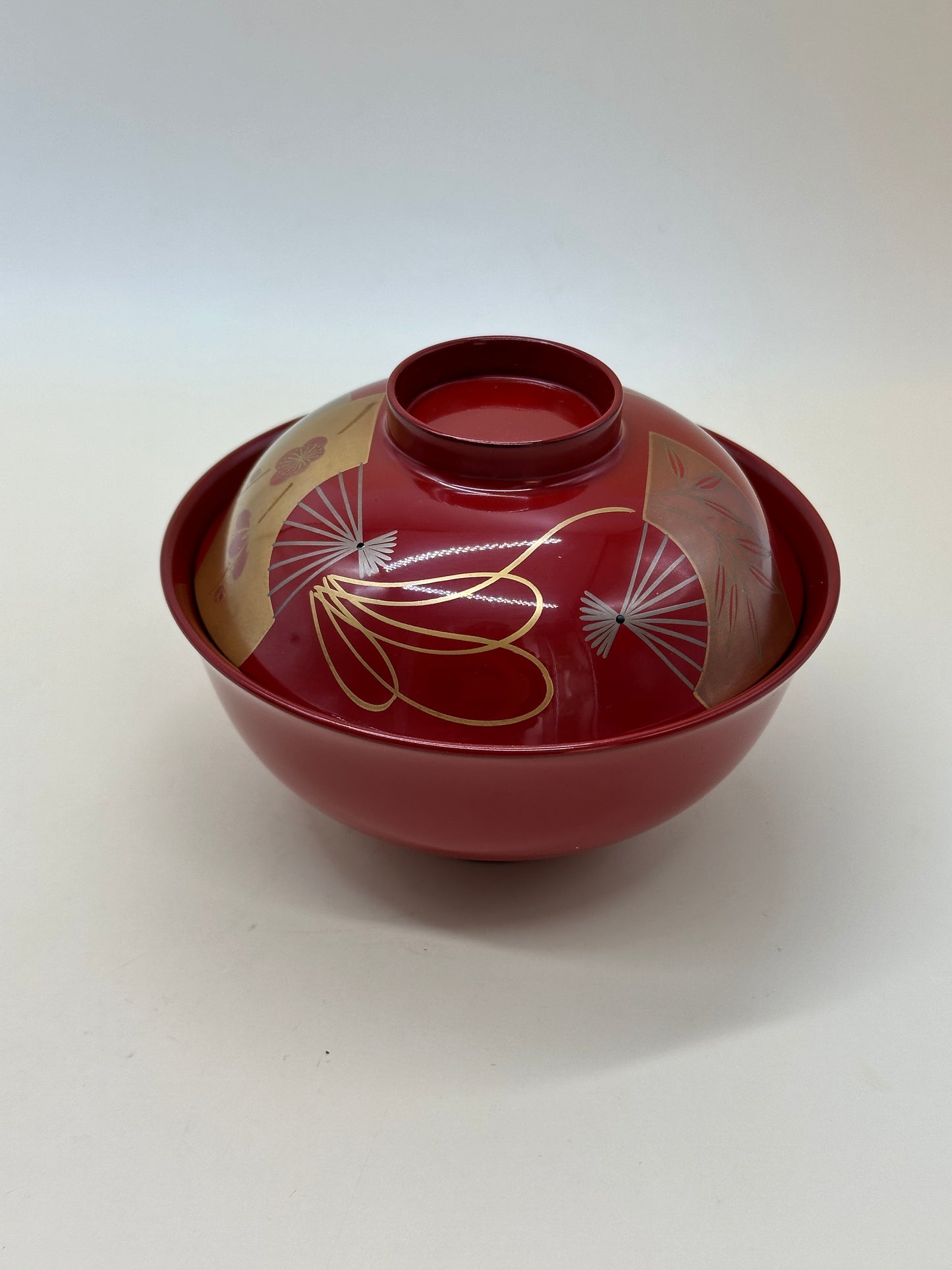 TB61 - Japanese Lacquerware Soup Bowls Set 御吸物椀