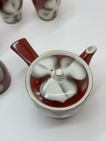TB70 - Japanese Teapot and Teacup Set by Ichimon Tōen 一文陶苑