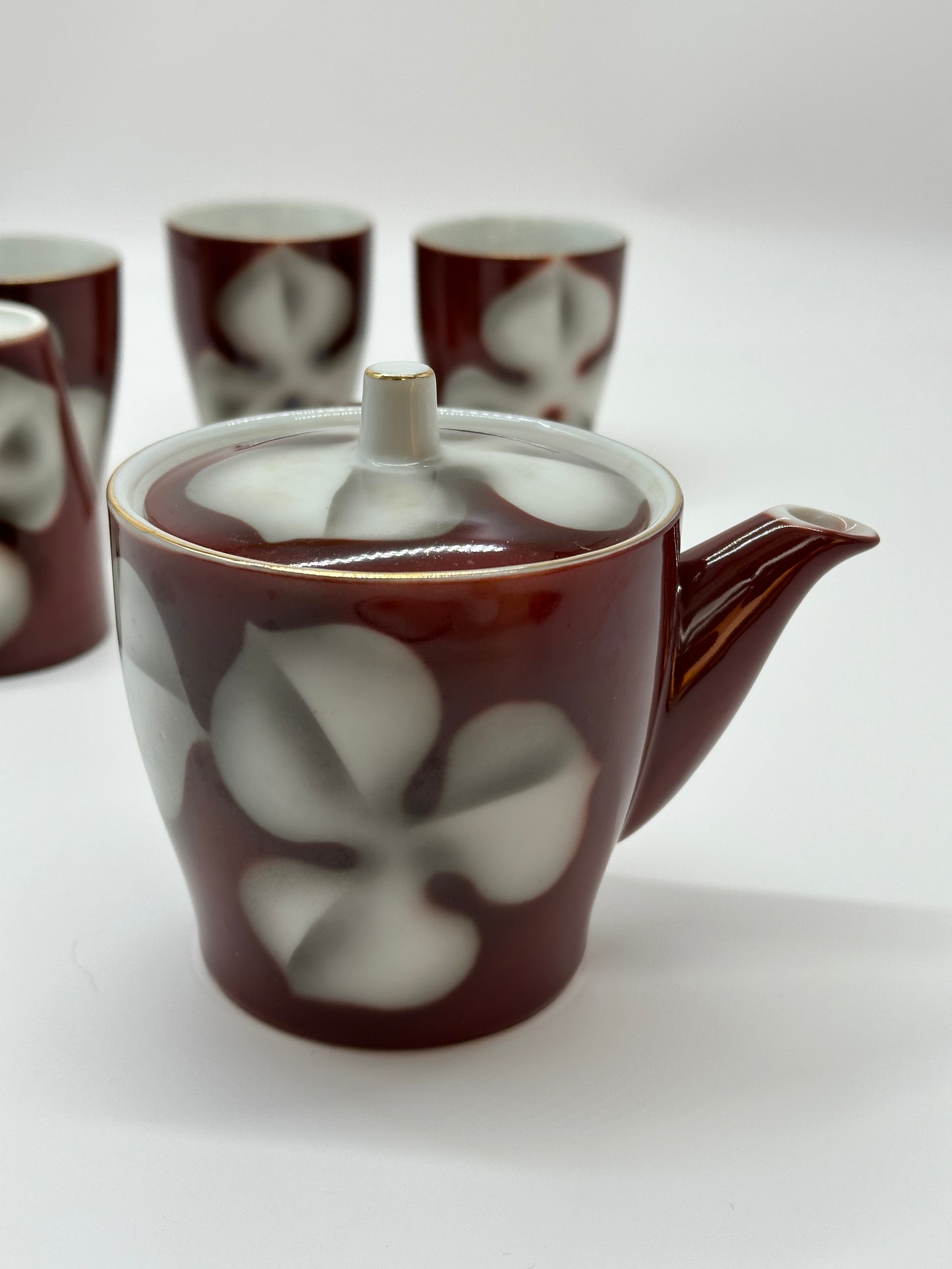 TB70 - Japanese Teapot and Teacup Set by Ichimon Tōen 一文陶苑