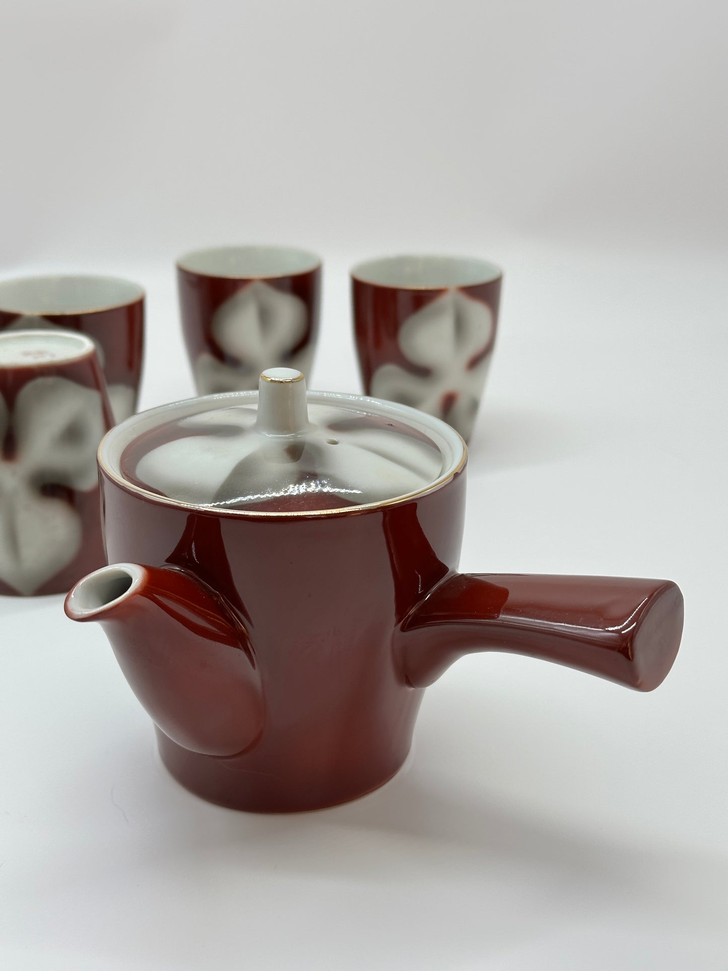 TB70 - Japanese Teapot and Teacup Set by Ichimon Tōen 一文陶苑