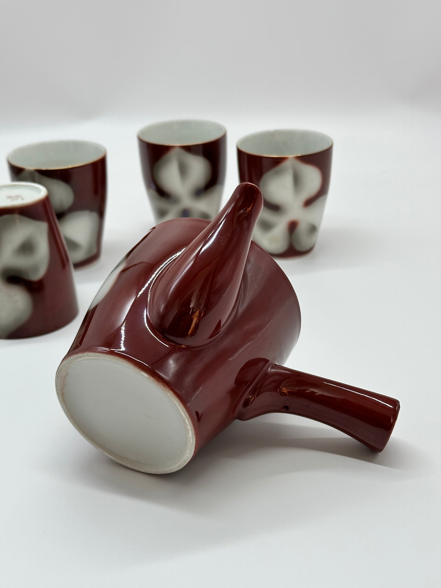 TB70 - Japanese Teapot and Teacup Set by Ichimon Tōen 一文陶苑