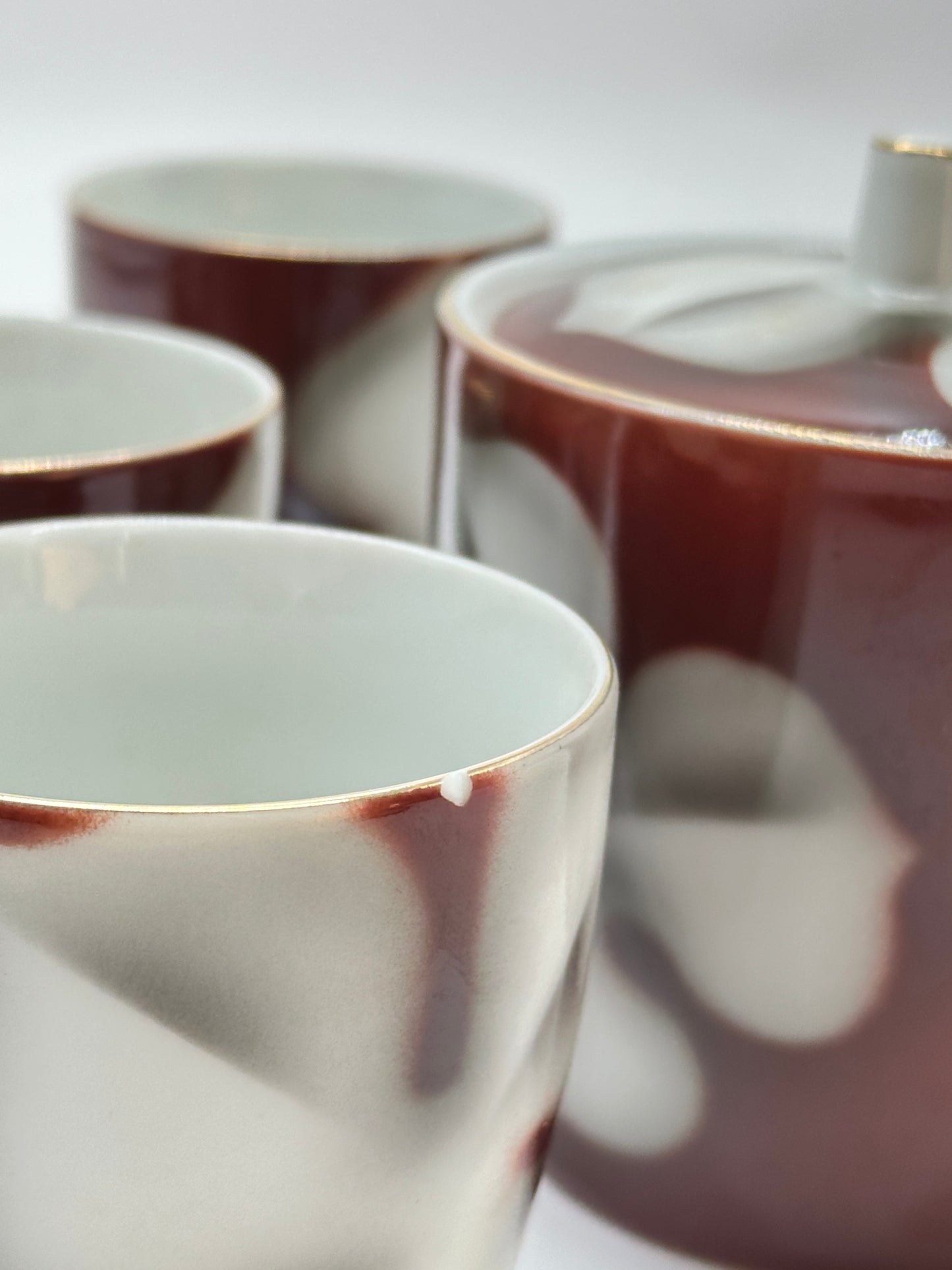 TB70 - Japanese Teapot and Teacup Set by Ichimon Tōen 一文陶苑