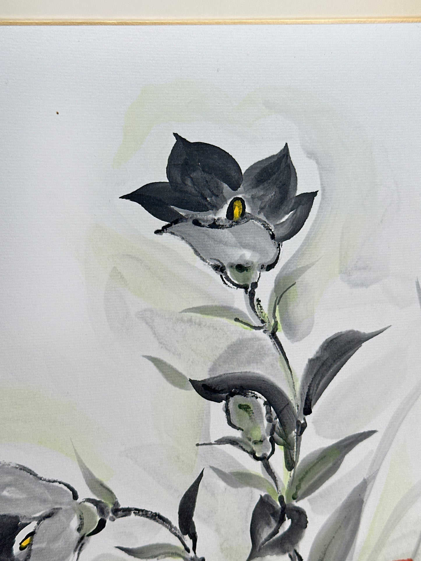 SHP256 - Obra de arte Shikishi de campanilla Kikyo 桔梗