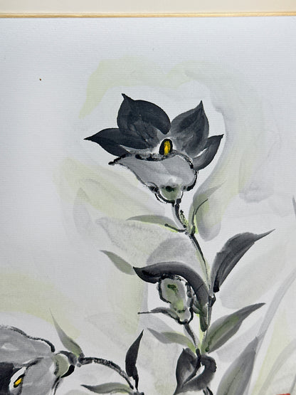 SHP256 - Obra de arte Shikishi de campanilla Kikyo 桔梗