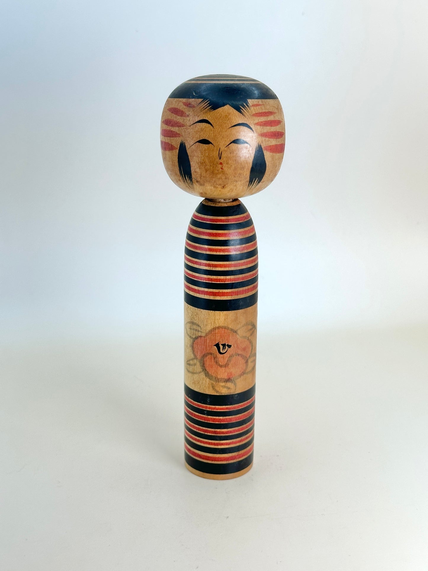K18109 - Nanbu Hanamaki Kokeshi by Nagao Sato 佐藤長雄