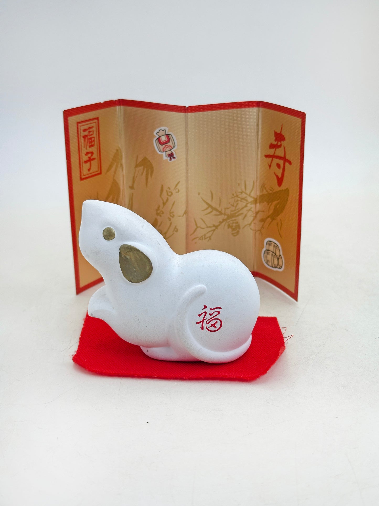 FT489 - zodiac rat ornament by Seizan-gama 靖山窯
