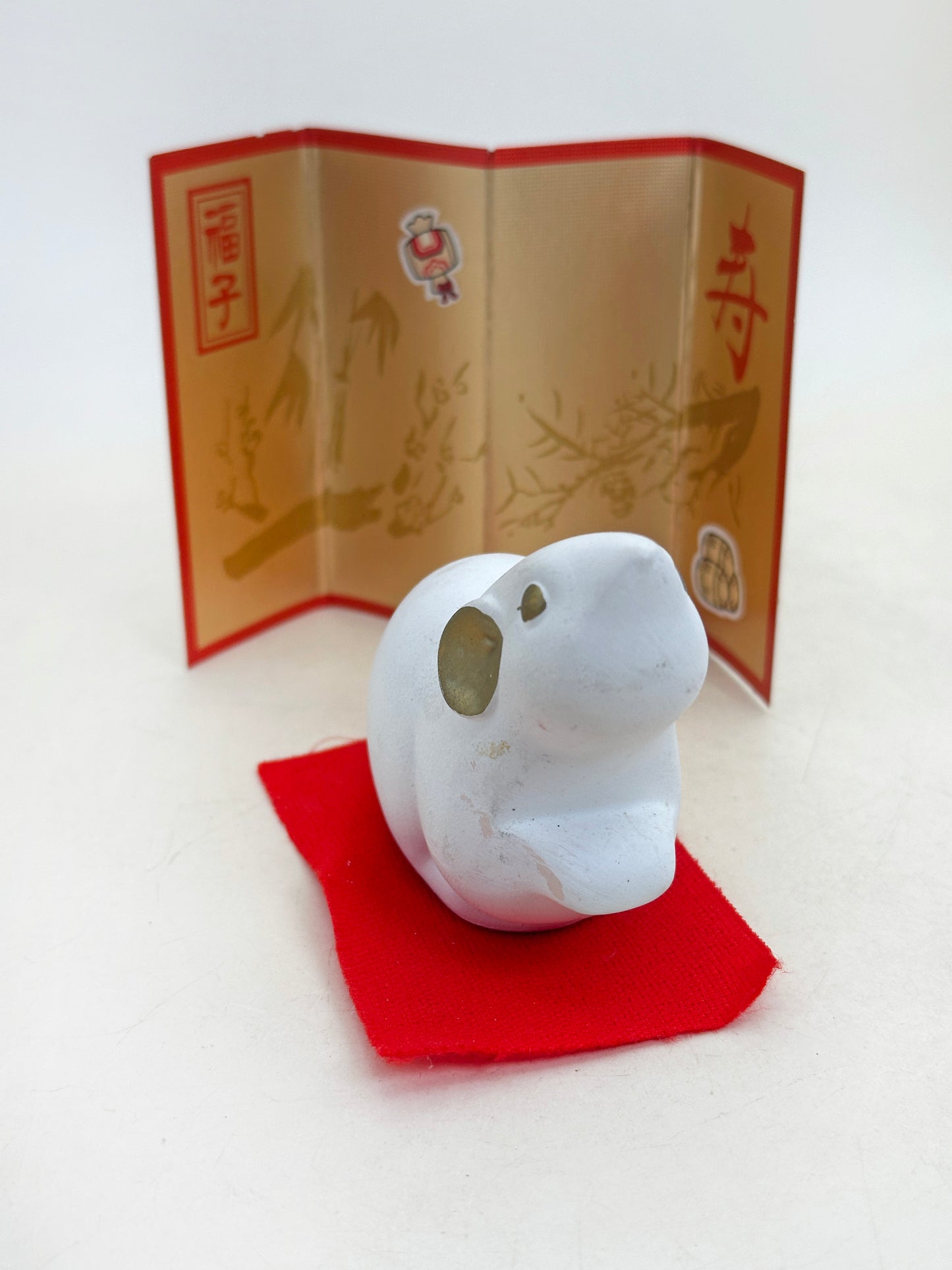 FT489 - zodiac rat ornament by Seizan-gama 靖山窯