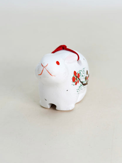 CB203 - Rabbit Dorei Bell - Kyoto ceramic doll 京陶人形