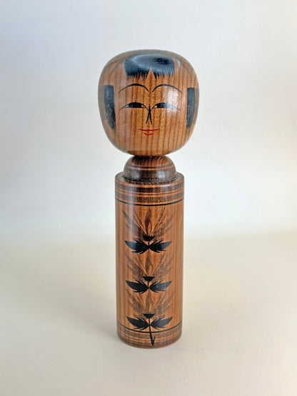 K18111 - Traditional Togatta kokeshi by Maehara Yasuo 前原康夫