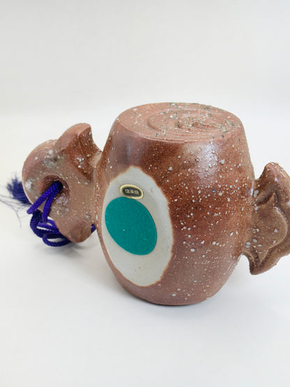 FT630 - Shigaraki Ware Snake & Lucky Mallet Ornament 信楽焼