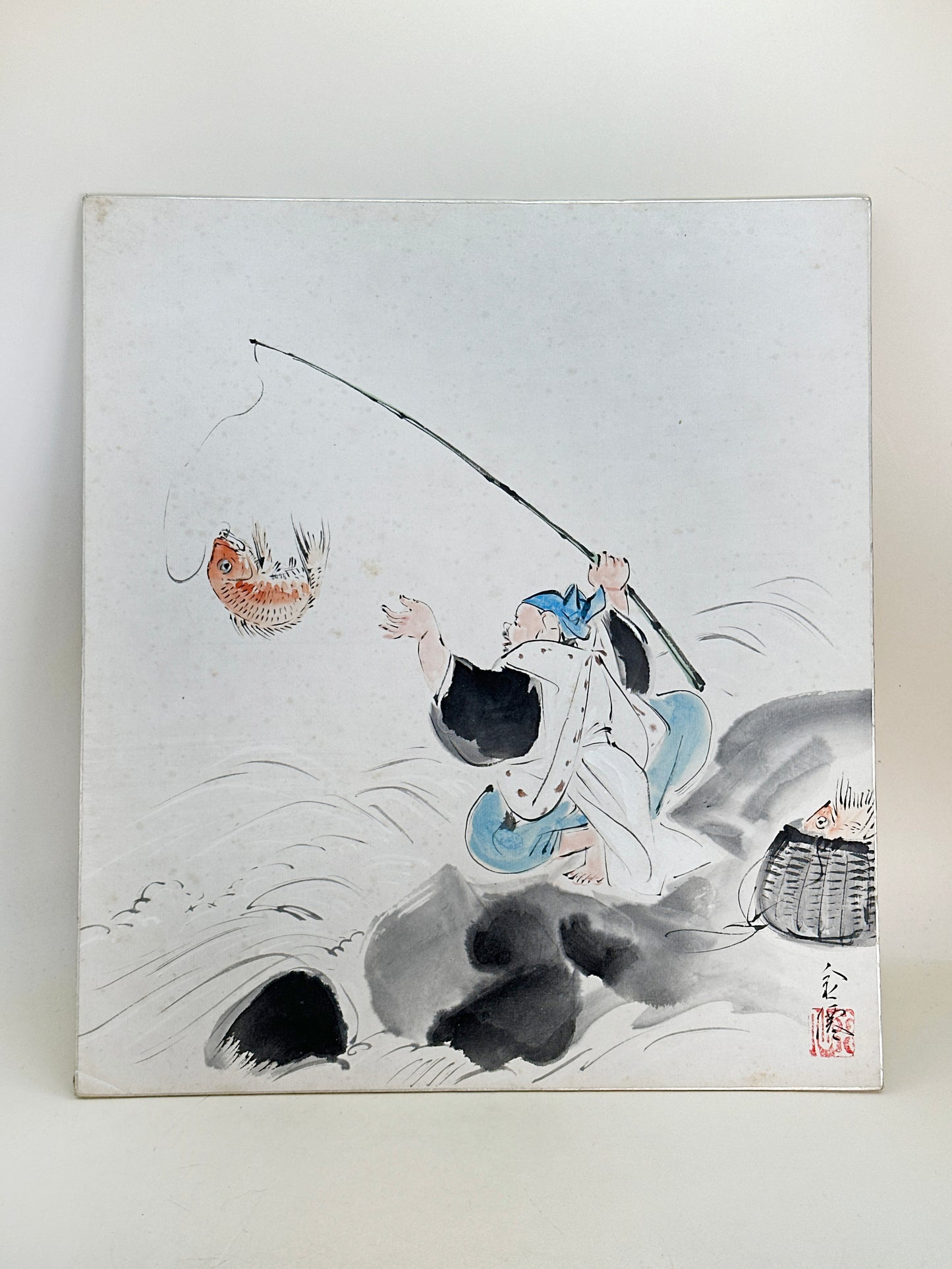 SHP254 - Shikishi Ink Artwork of Ebisu 恵比寿