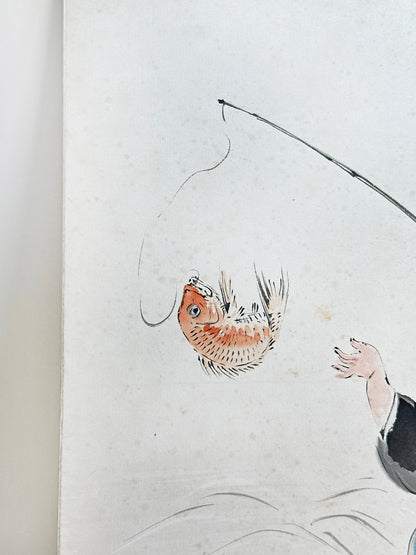 SHP254 - Shikishi Ink Artwork of Ebisu 恵比寿