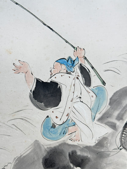 SHP254 - Shikishi Ink Artwork of Ebisu 恵比寿