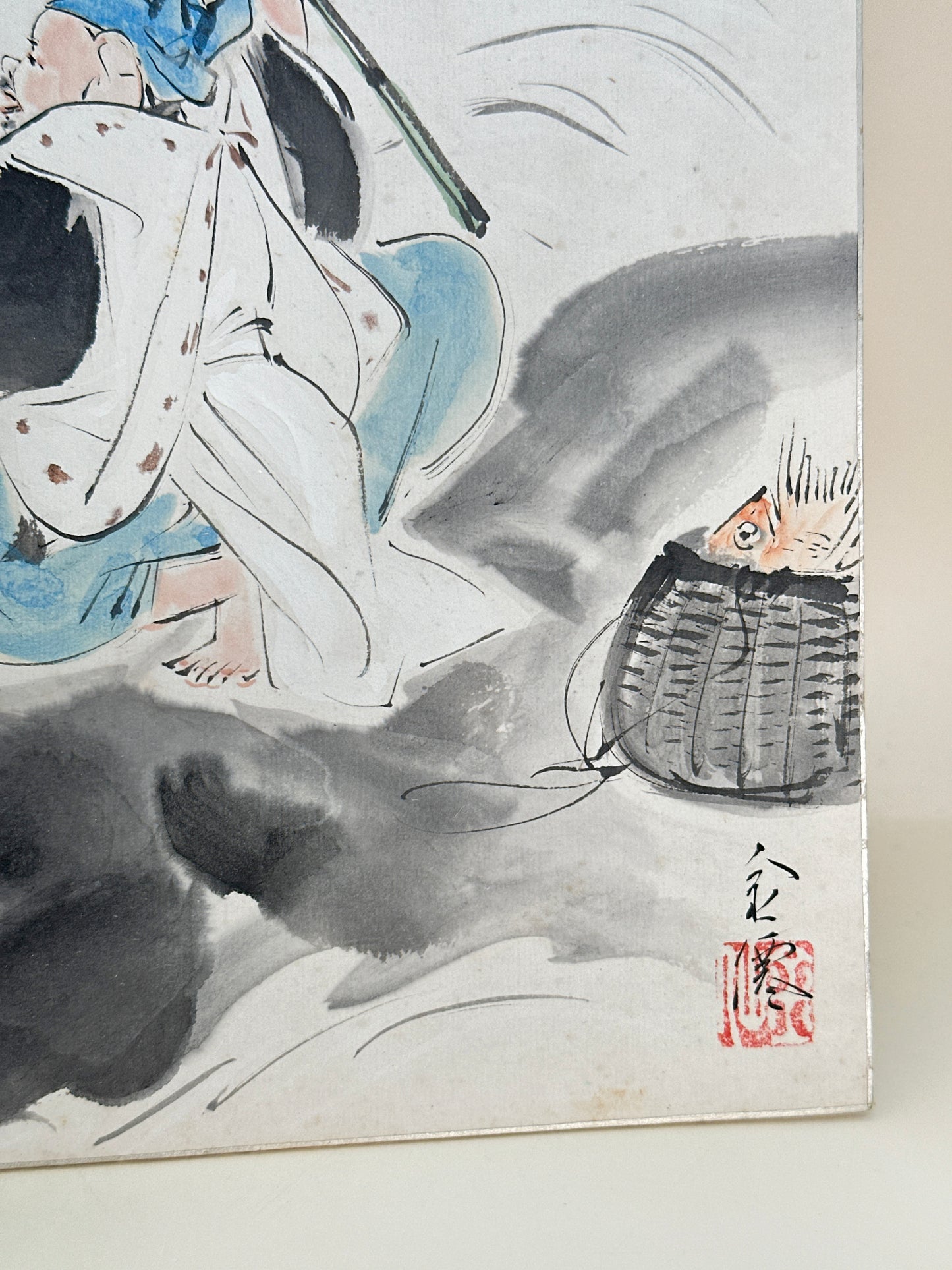 SHP254 - Shikishi Ink Artwork of Ebisu 恵比寿