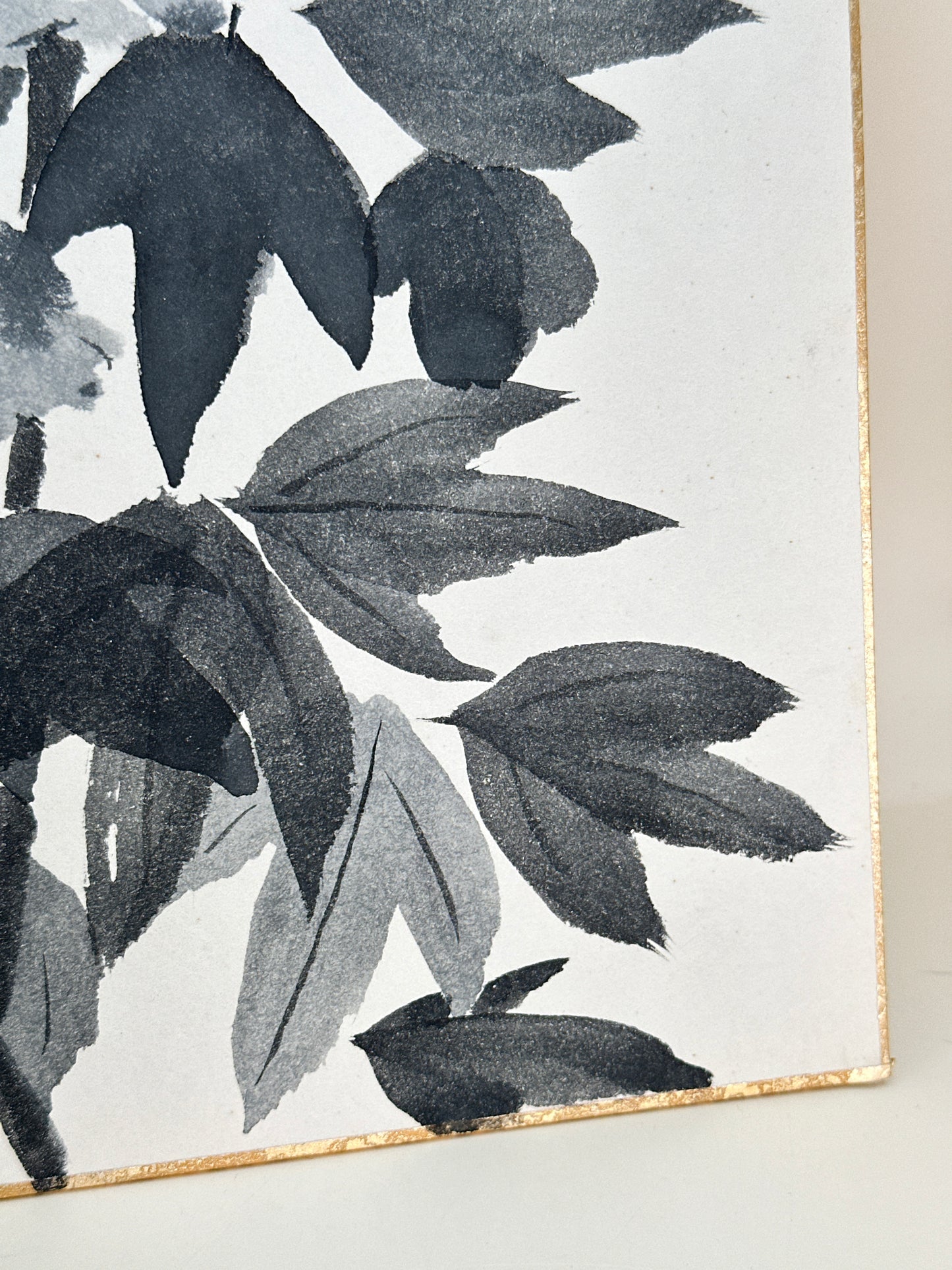 SHP255 - Shikishi Ink artwork of Peony 牡丹