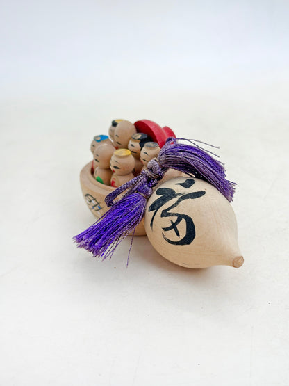 FT480 - Omiyage Kokeshi of 7 lucky gods 七福神