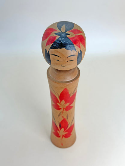 K20095 - Traditional Naruko Kokeshi by Koretaka Kakizawa 柿澤是隆