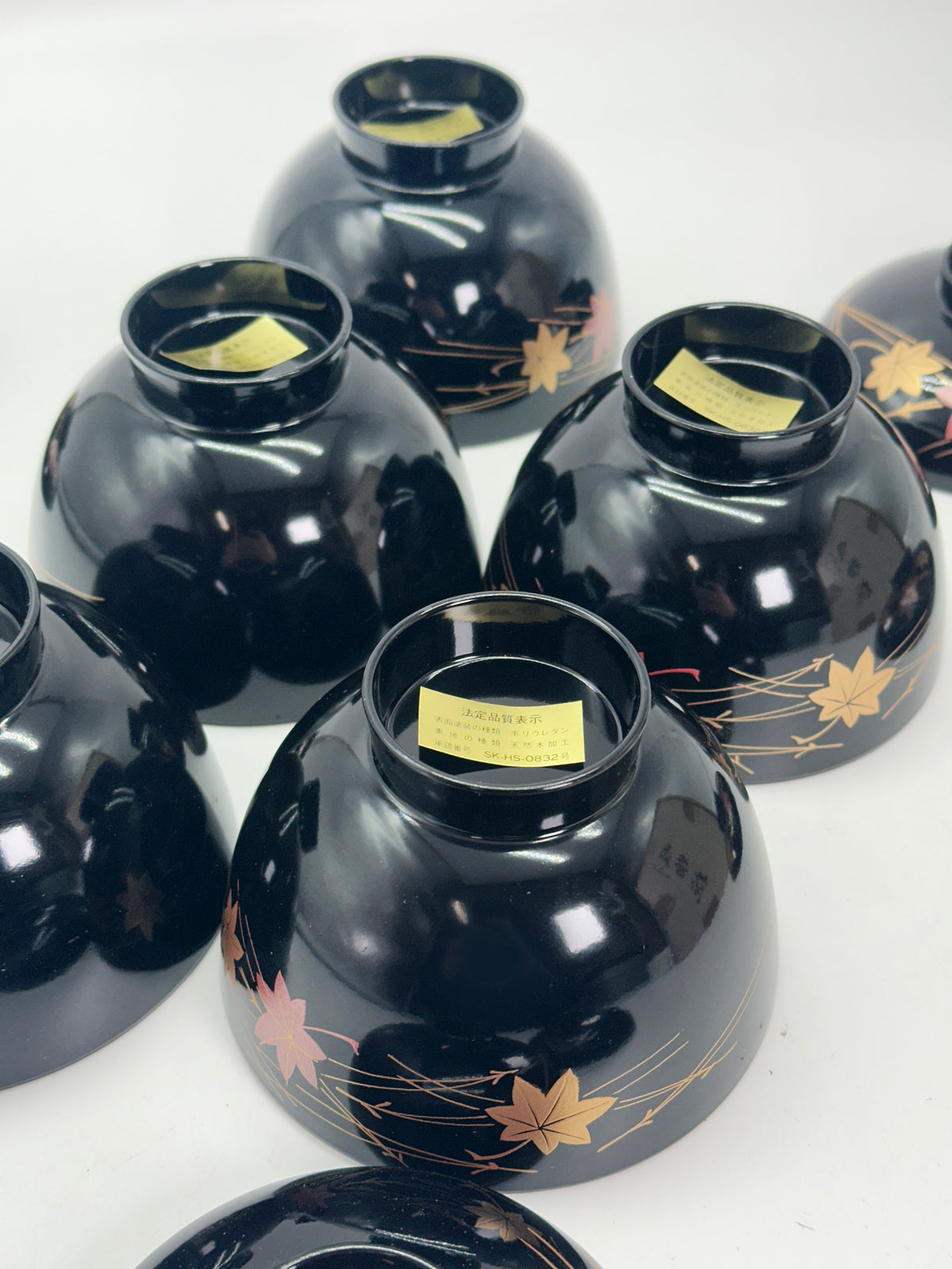 TB463 - Aizu-nuri Lacquerware Lidded Bowls 会津塗