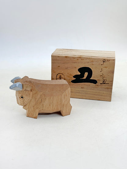 FT485 - Woodcarving cow from Kasuga Taisha 春日大社 1973