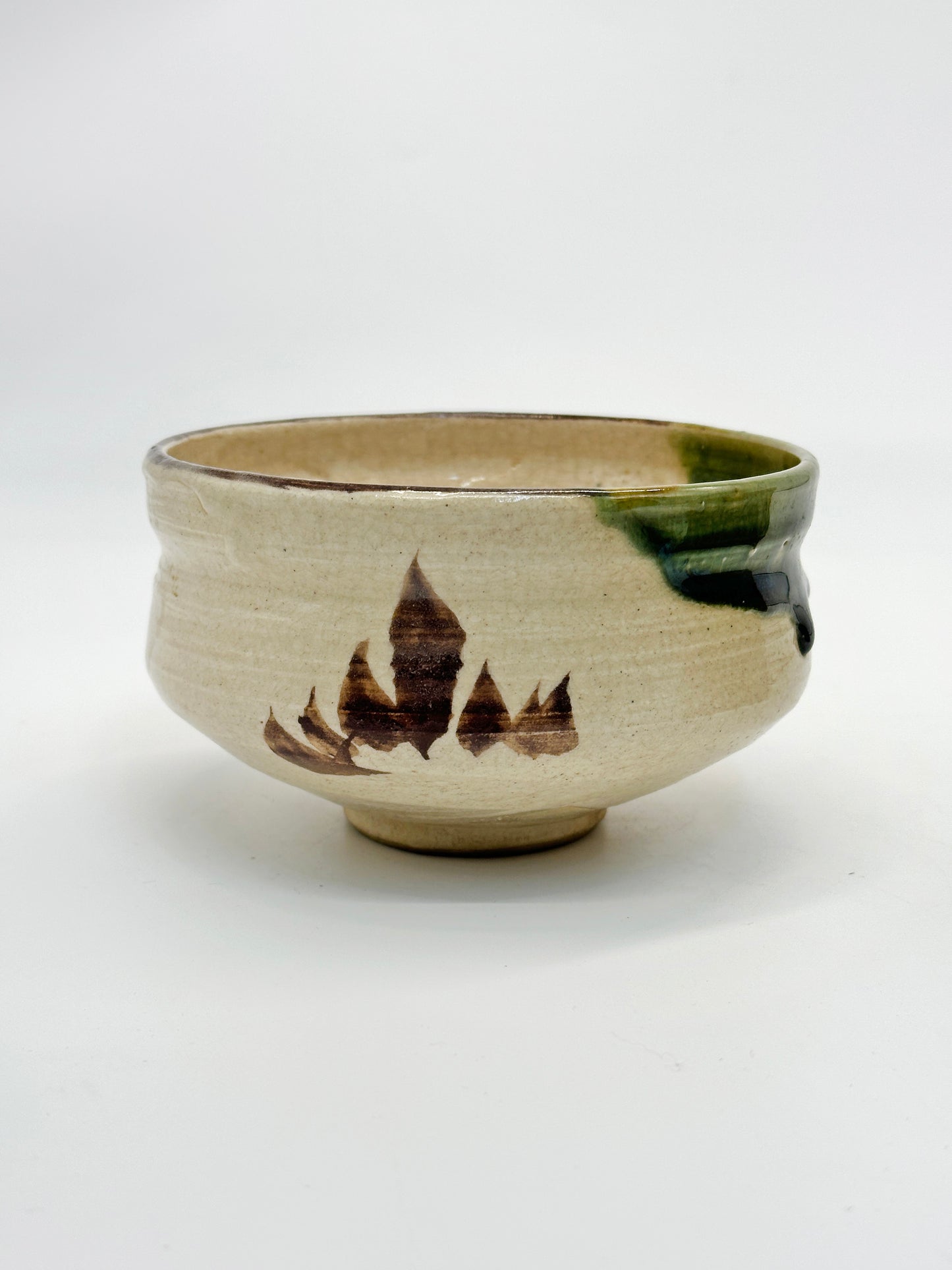 TC74 - Tazón Chawan para Matcha de Oribe-yaki 織部焼