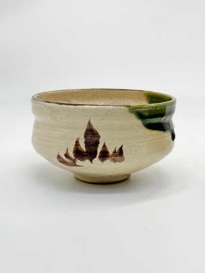 TC74 - Tazón Chawan para Matcha de Oribe-yaki 織部焼