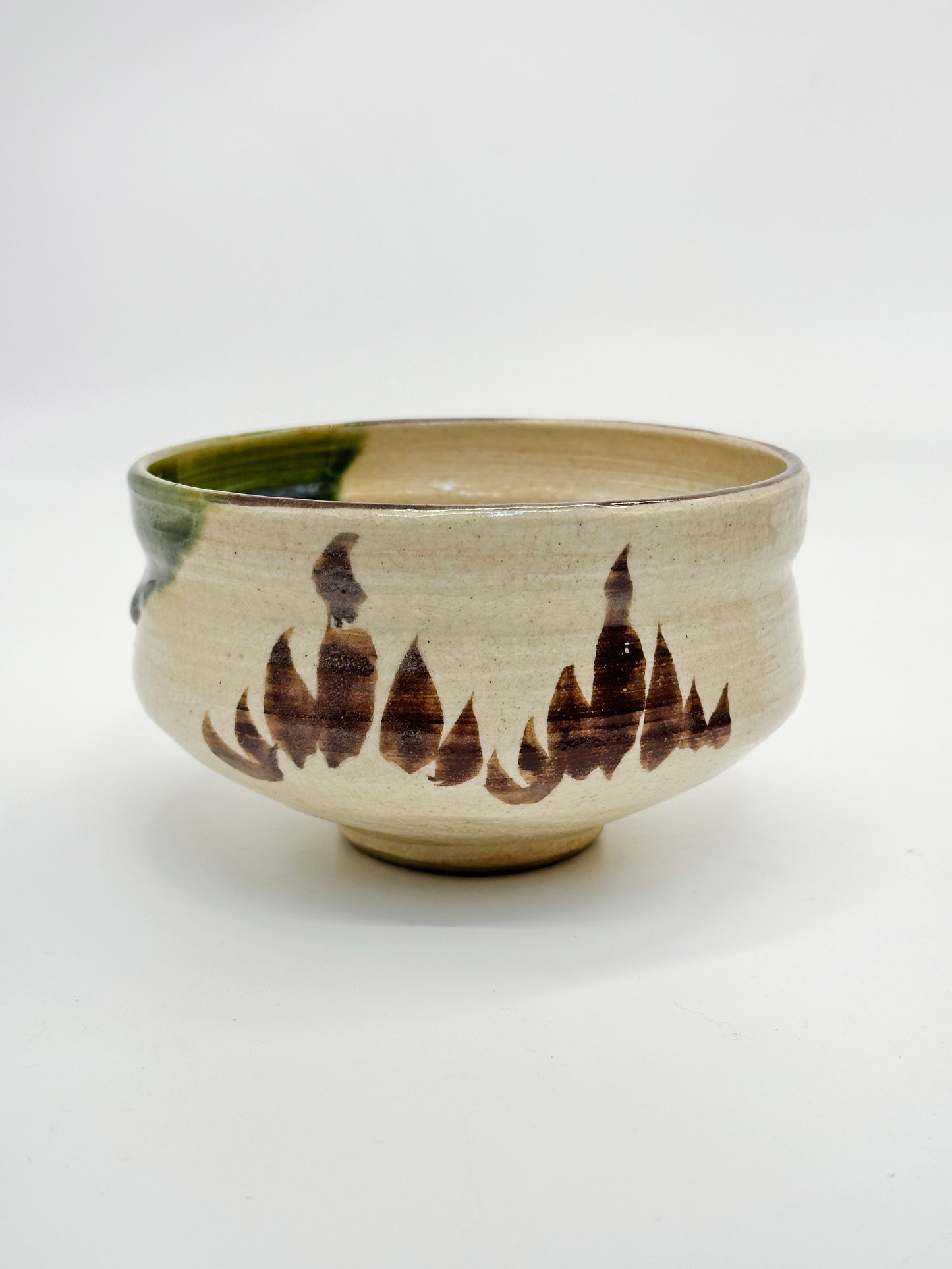 TC74 - Tazón Chawan para Matcha de Oribe-yaki 織部焼